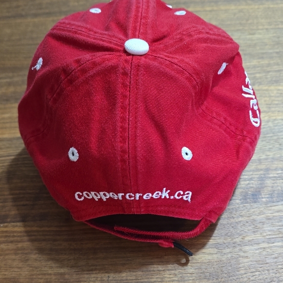 Red Embroidered Cap - Picture 3 of 5